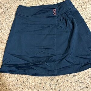 Arrow and Gap Navy Mini Skirt with Button Accents